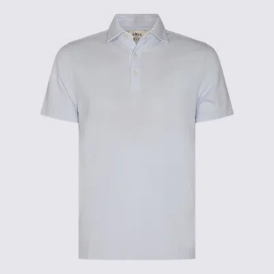 Altea Light Blue Cotton Polo Shirt In Clear Blue