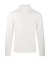 Altea Tailored White Cashmere Turtleneck Sweater In White