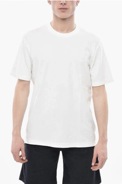 Altea Terry Cotton Solid T-shirt Lewis In White