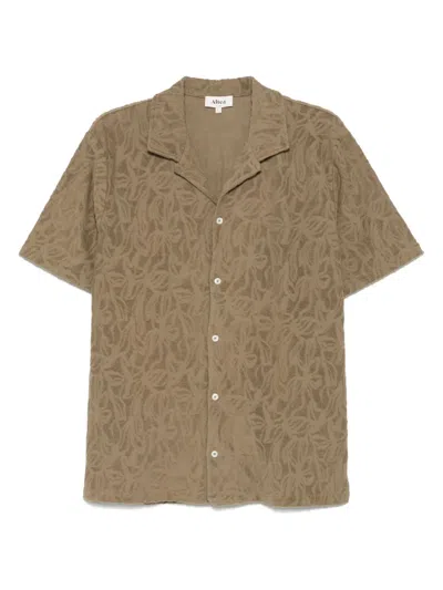 Altea Terry Patterned Shirt In Green