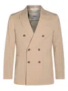 Altea Beige Cotton Blazer In Neutrals