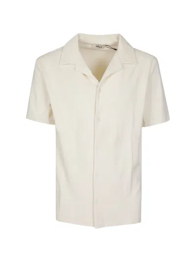 Altea Towelling Camp-collar Shirt In Neutral