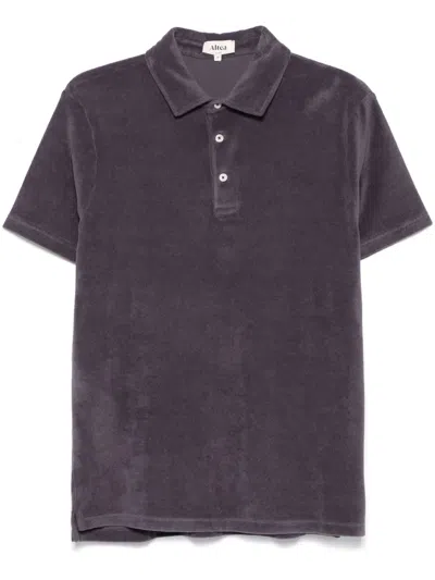 Altea Poloshirt Mit Frottee-finish In Blau