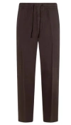 Altea Drawstring Trousers In Brown