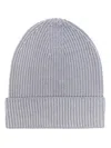 Altea Turn-up Ribbed-knit Beanie In Grey