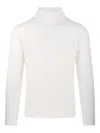 Altea Tailored White Cashmere Turtleneck Sweater In White