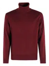 Altea Maglia Collo Alto Merino In Red