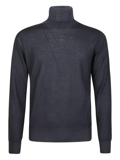 Altea Turtleneck Wool Sweater In Blue
