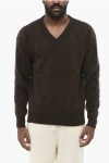 Altea V Neck Brushed Alpaca Blend Sweater