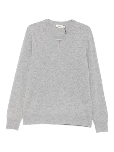 Altea V-neck Cashmere Sweater In Gray