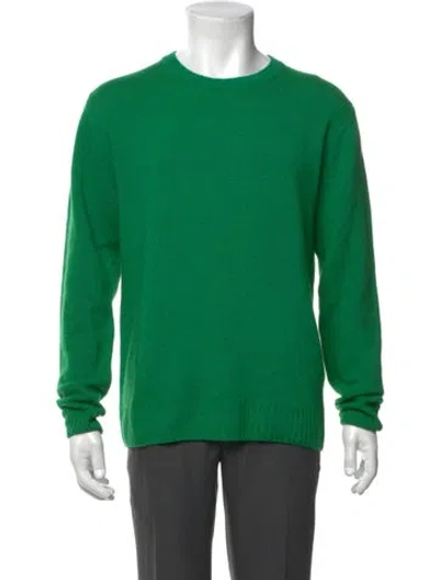 Pre-owned Altea Virgin Wool Crew Neck Pullover In Green