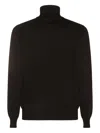 Altea Turtleneck Extrafine Merino Wool Sweater In Black