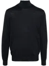 Altea Man Turtleneck Black Size Xxl Virgin Wool