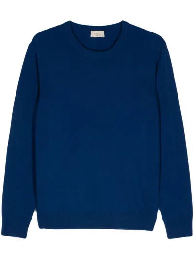 Altea Virgin-wool Sweater In Blue