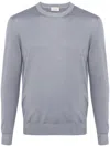 Altea Crew-neck Virgin-wool Jumper In Purple