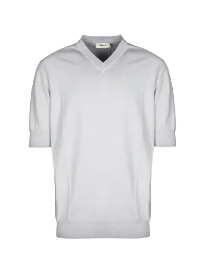 Altea V-neck Short-sleeve T-shirt In Gray
