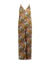 Altea Woman Jumpsuit Khaki Size 8 Viscose In Beige