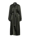 Altea Woman Maxi Dress Military Green Size 6 Silk, Elastane In Military Green