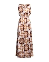 Altea Woman Maxi Dress Pink Size 10 Silk In Pink