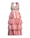 Altea Woman Midi Dress Pink Size 8 Polyester In Pink
