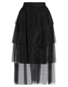 Altea Woman Midi Skirt Black Size 6 Polyester, Acetate In Black