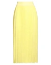 Altea Woman Midi Skirt Yellow Size S Polyamide, Polyester
