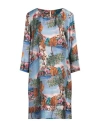 Altea Woman Mini Dress Slate Blue Size 4 Silk In Blue