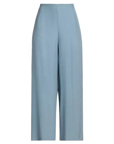 Altea Woman Pants Light Blue Size 8 Silk