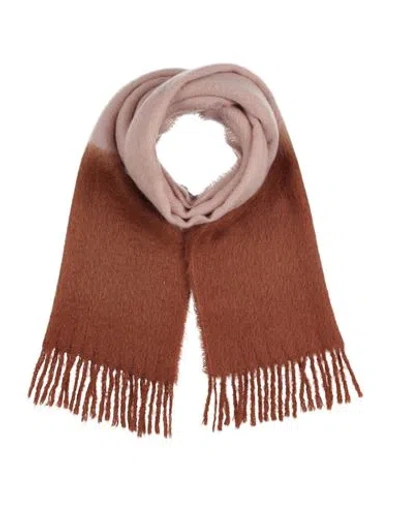 Altea Woman Scarf Brown Size - Mohair Wool, Wool, Polyamide