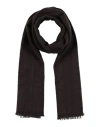 Altea Woman Scarf Dark Brown Size - Virgin Wool In Black