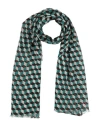 Altea Woman Scarf Deep Teal Size - Cotton, Silk In Green