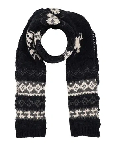 Altea Woman Scarf Midnight Blue Size - Virgin Wool, Acrylic, Polyamide In Blue