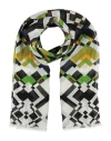 Altea Woman Scarf White Size - Linen, Cotton In Multi