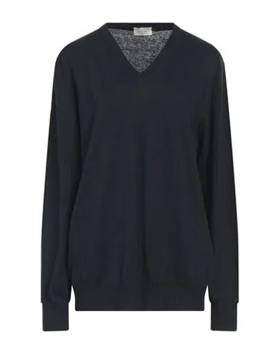 Altea Woman Sweater Midnight Blue Size Xxxl Linen, Cotton