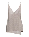 Altea Vanisé-knit Wrapped Top In Beige