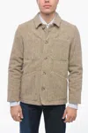 Altea Wool Cloth Newton Short Coat In Beige