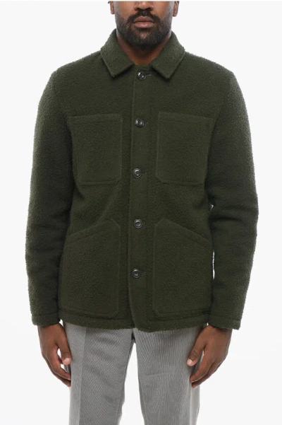 Altea Wool Cloth Short Coat Newton In Green