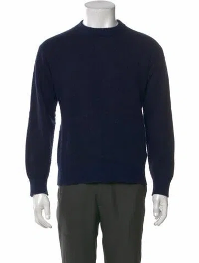 Pre-owned Altea Wool Crew Neck Pullover In Blue