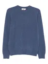 Altea Relaxed Fit Long Sleeve Crew-neck Sweater In Blue
