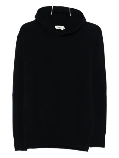 Altea Wool Hoodie In Black