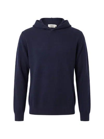 Altea Wool Hoodie In Blue
