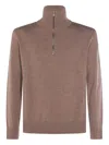 Altea Brown Wool Knitwear In Brown