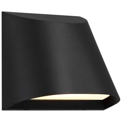 Alteck Ambit 5 1/2" Wide Sand Black Led Wall Sconce