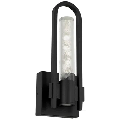 Alteck Arch 12 3/4" High Sand Black Led Wall Sconce