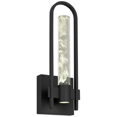 Alteck Arch 18" High Sand Black Led Wall Sconce