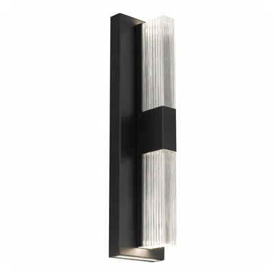 Alteck Arles 18" High Black Led Wall Sconce