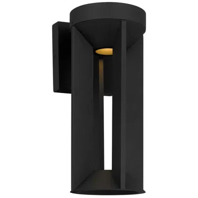 Alteck Aura 12" High Sand Black Led Wall Sconce
