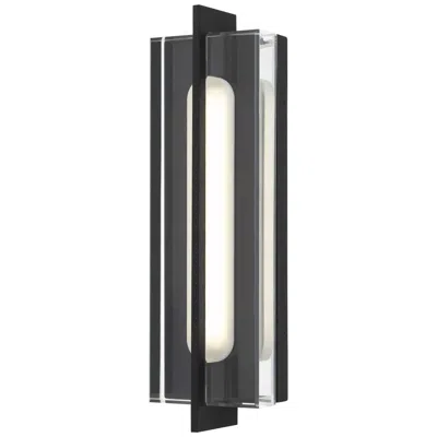 Alteck Avani 20" High Sand Black Led Wall Sconce
