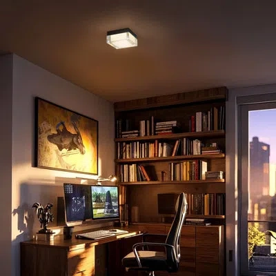 Alteck Box Flush Mount In Black