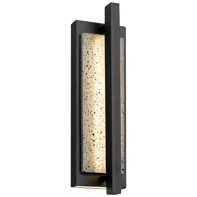 Alteck Dakota 16" High Black Led Wall Sconce
